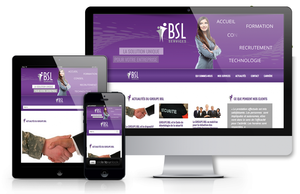 Création de site web BSL Services